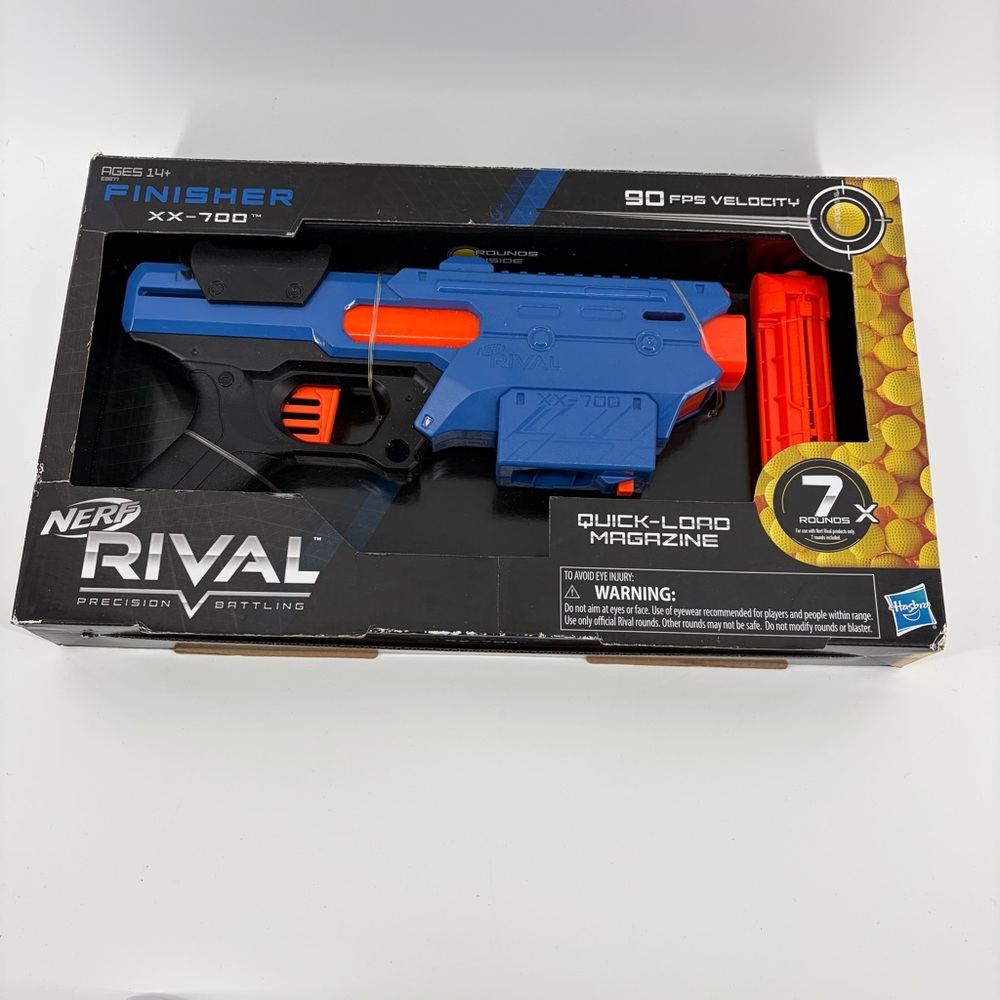 Nerf Rival Finisher XX-700 Blue and Orange Blaster